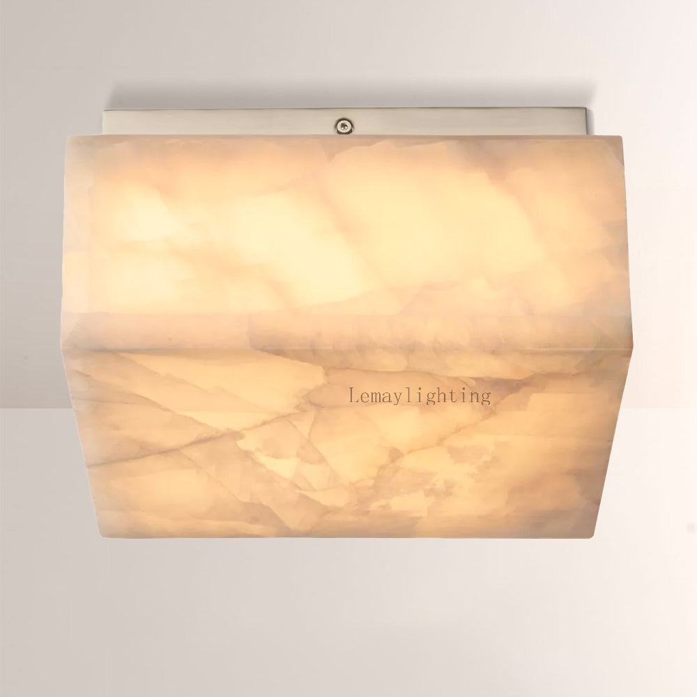 Alabaster Ezreal Square Flushmount 14"