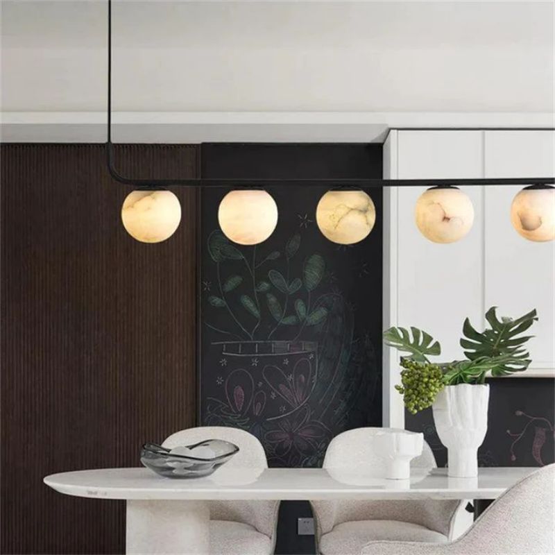 Alabaster Clool Linear Chandelier