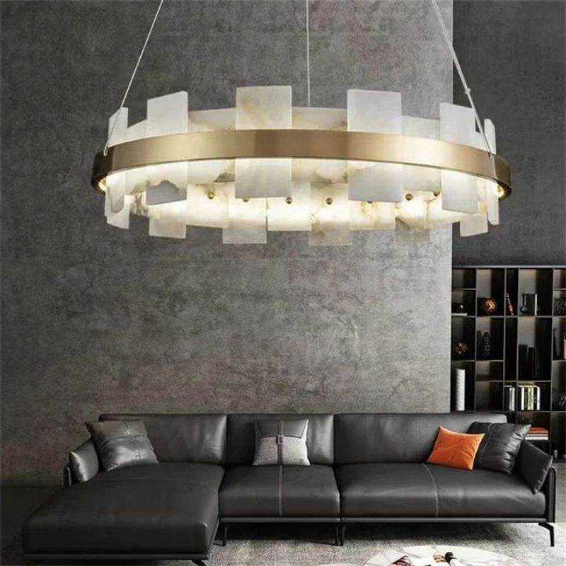 Alabaster Pomois Modern Chandelier