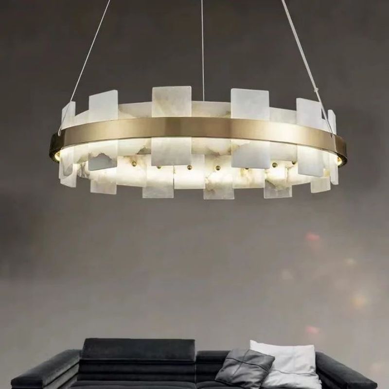 Alabaster Pomois Modern Chandelier