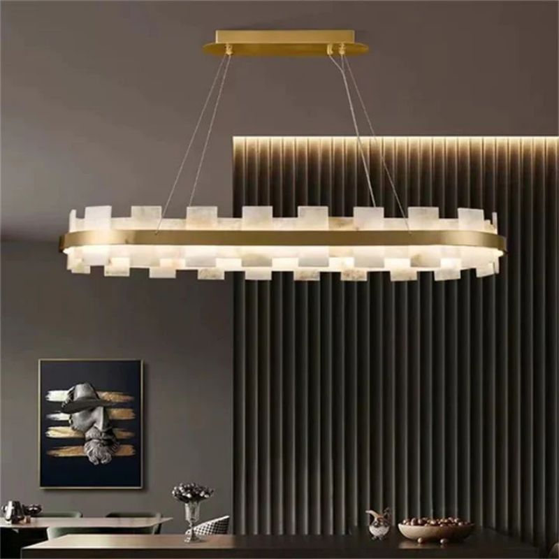 Alabaster Pomois Modern Chandelier