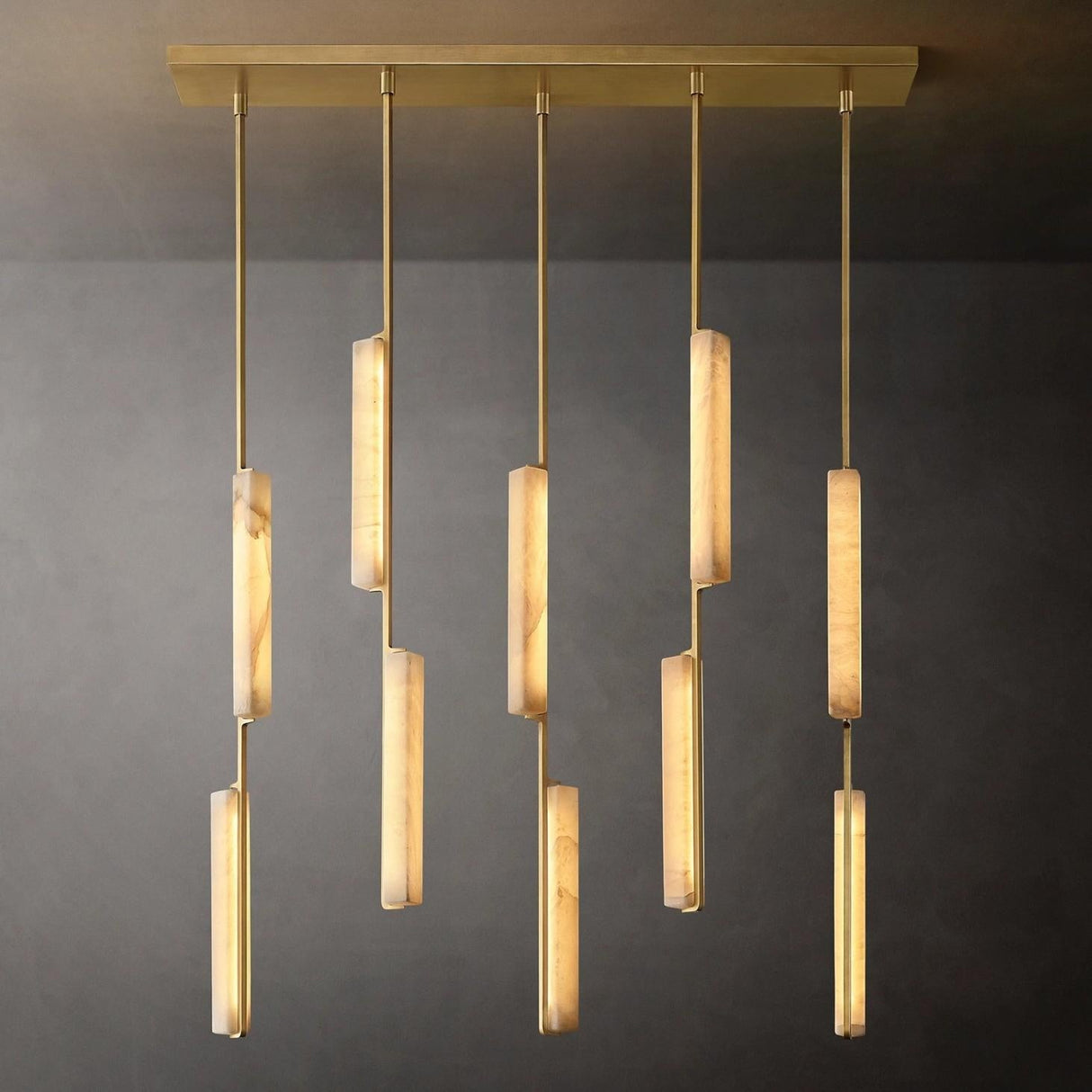 Audube Alabaster Linear Chandelier