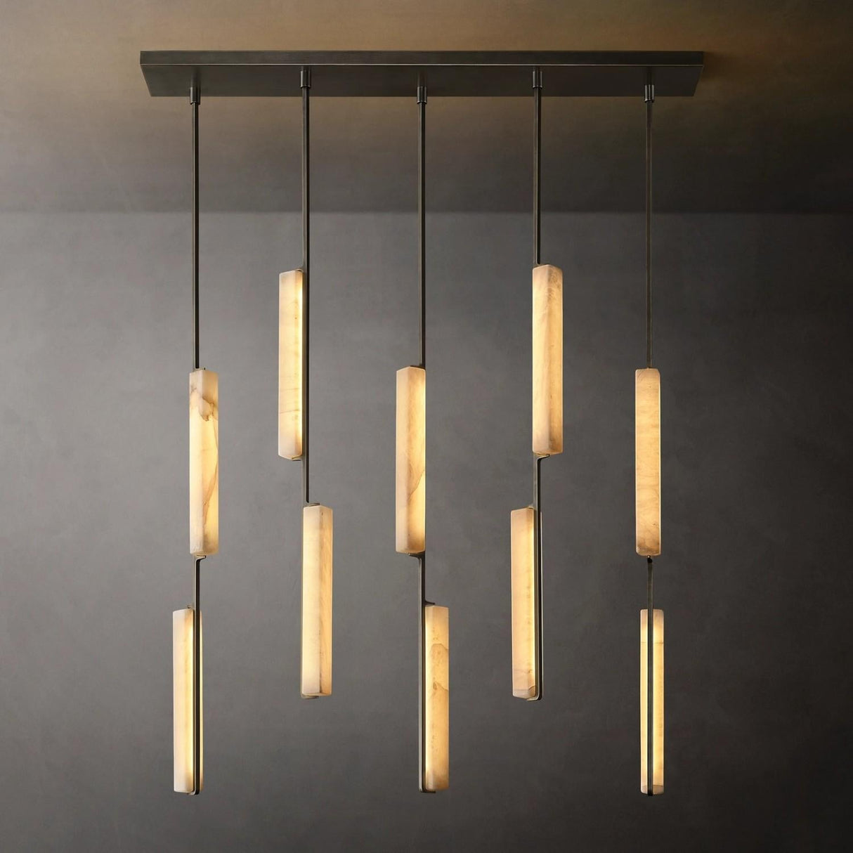 Audube Alabaster Linear Chandelier