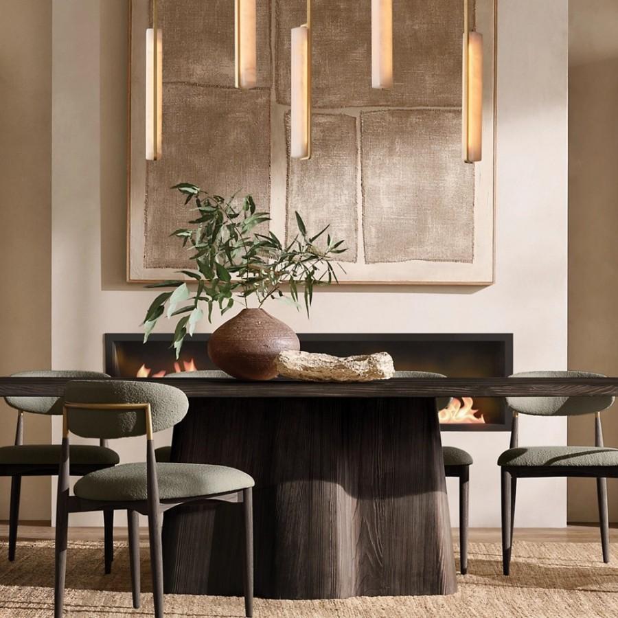 Audube Alabaster Linear Chandelier