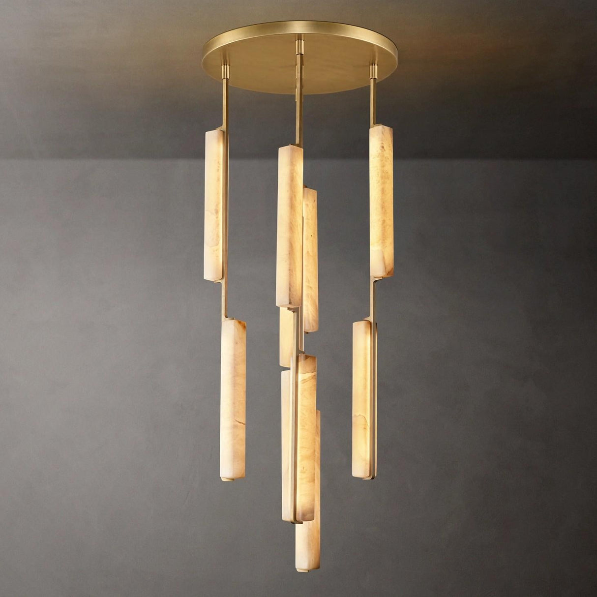 Audube Alabaster Round Chandelier