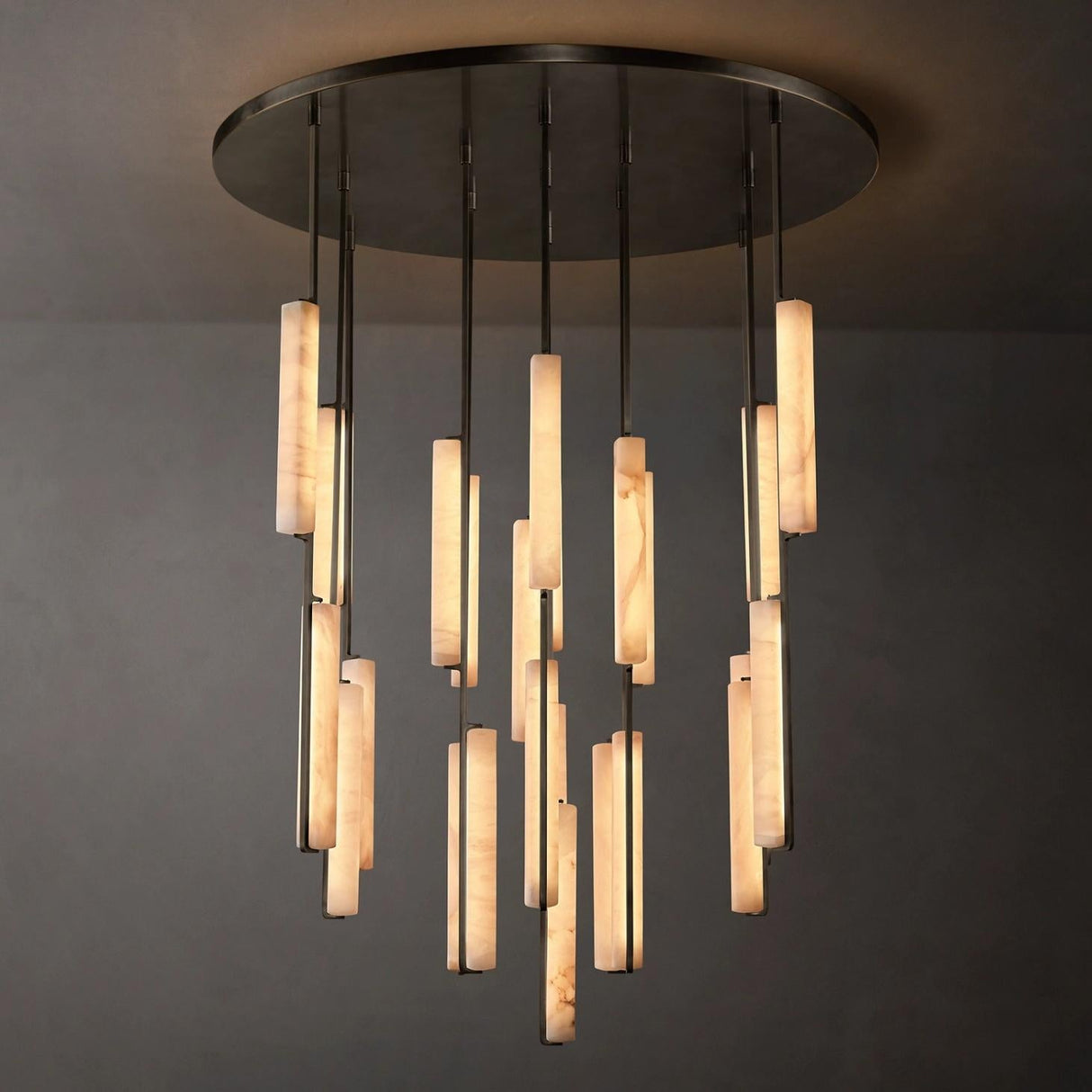 Audube Alabaster Round Chandelier