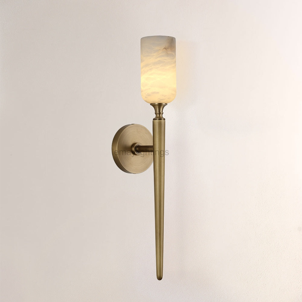 Axis Alabaster 1 Light Wall Sconce 21.6H