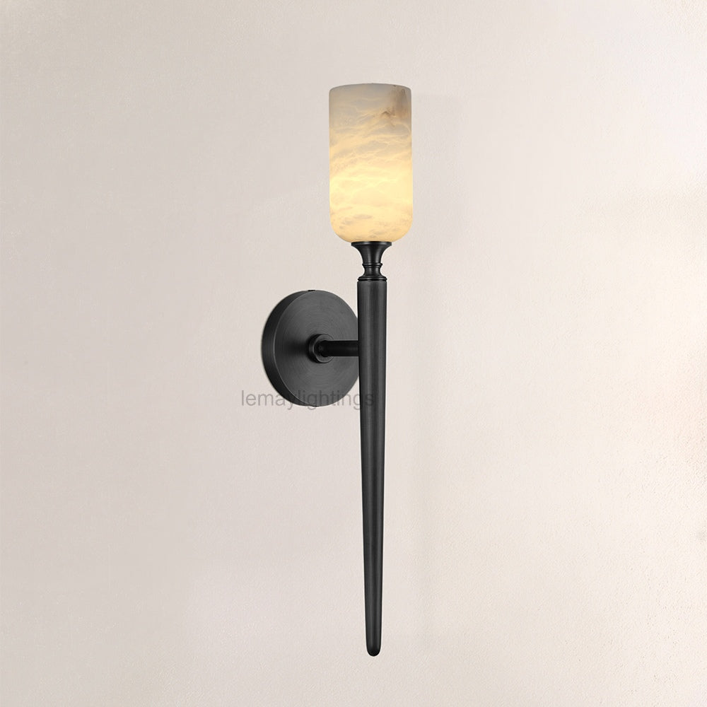 Axis Alabaster 1 Light Wall Sconce 21.6H