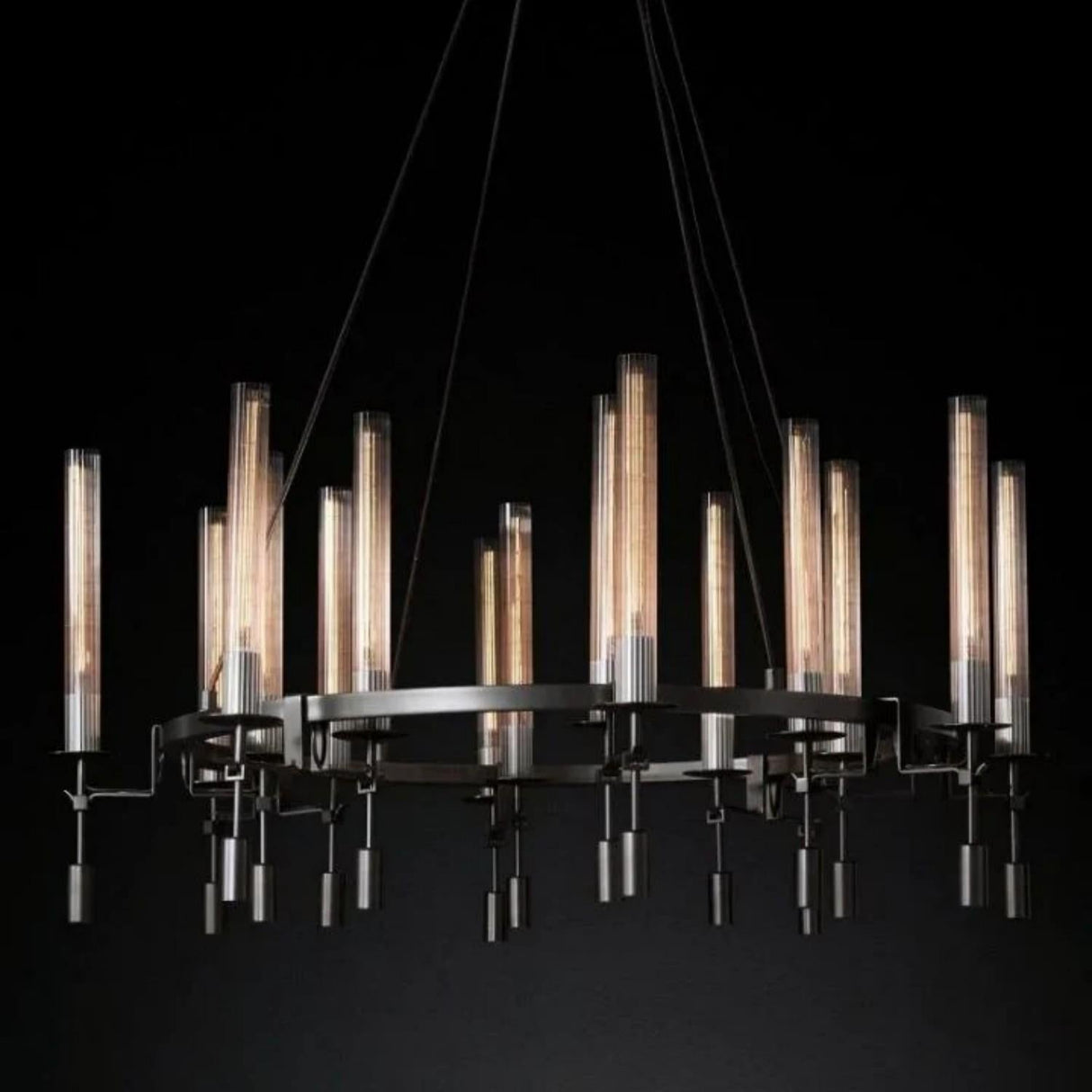 Bouncy Round Chandelier