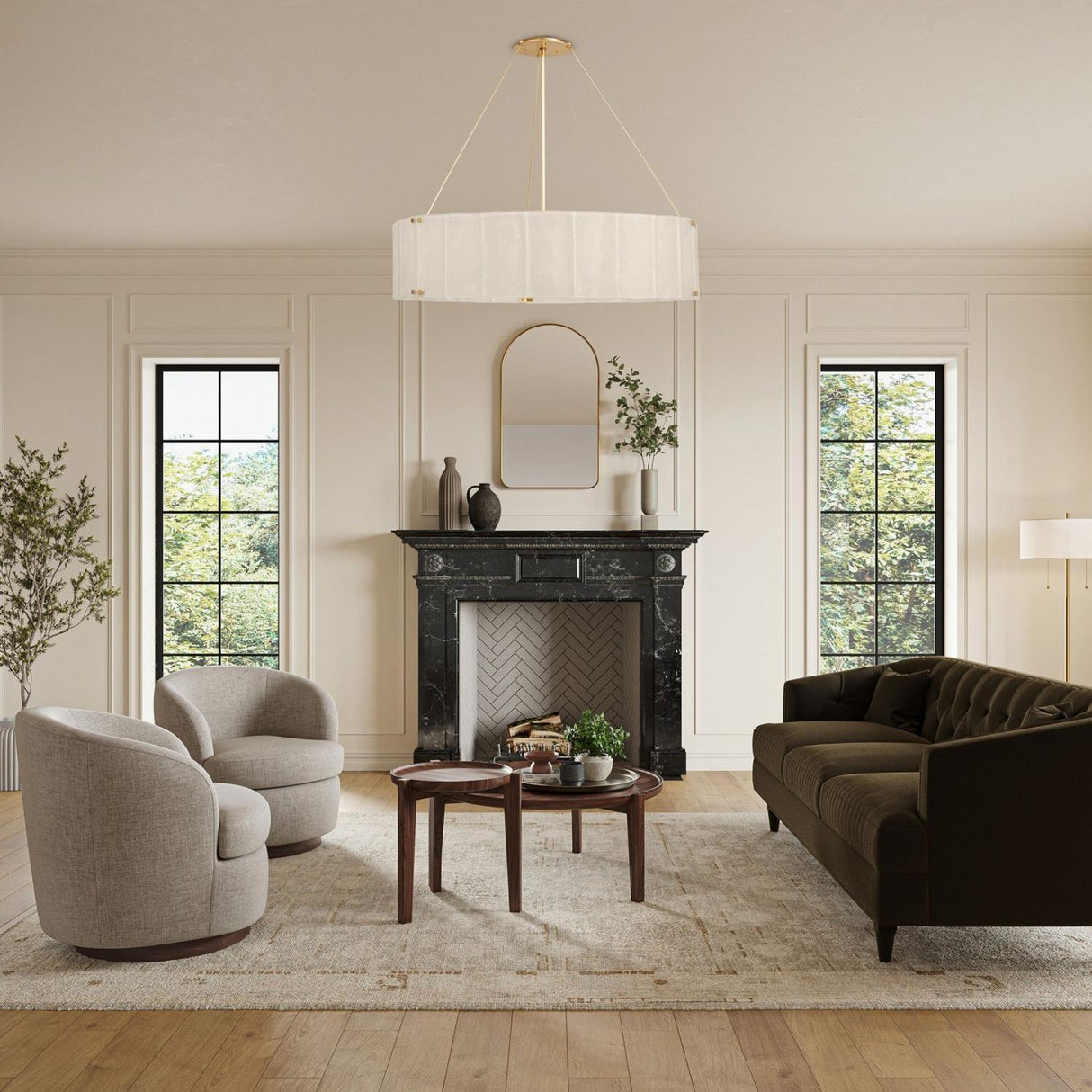 Willamette Round Crystal Chandelier