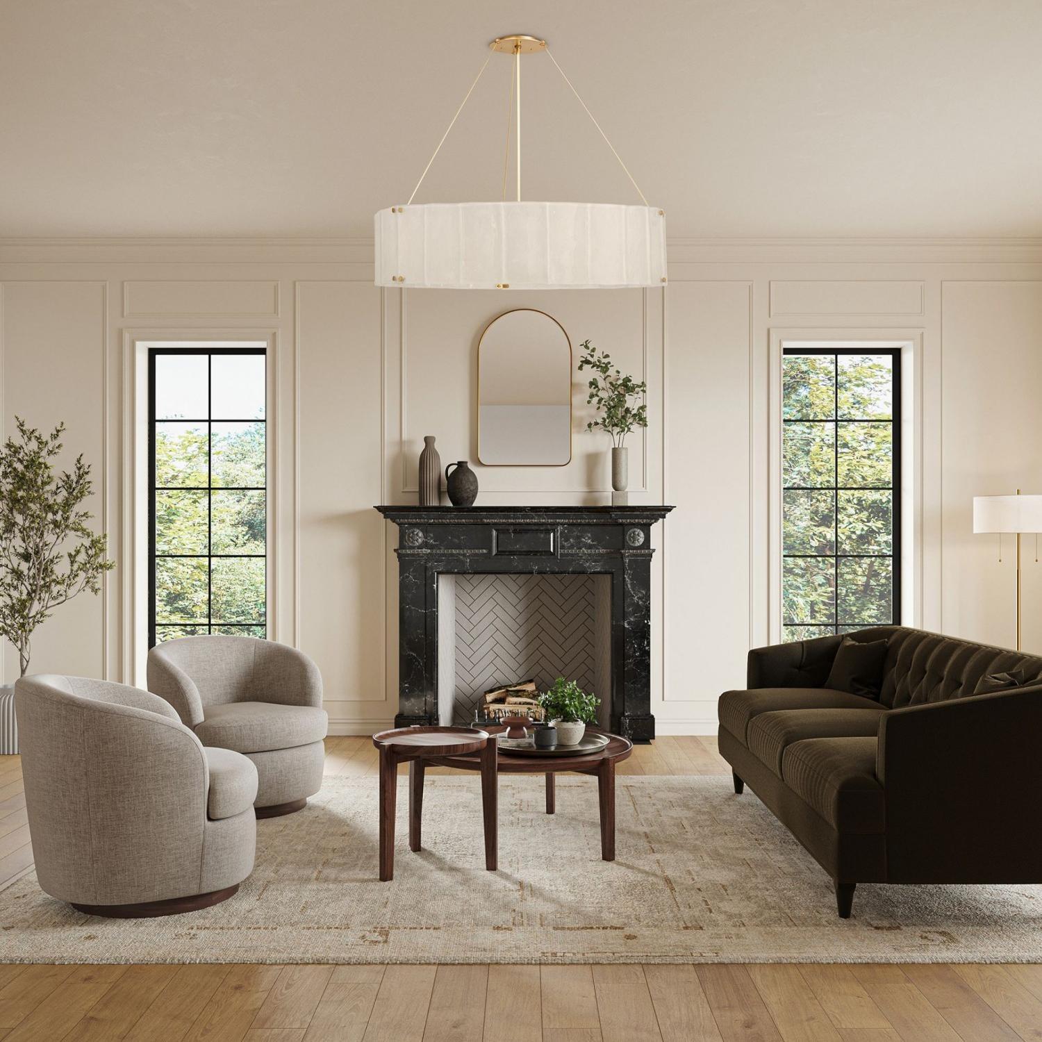 Willamette Round Crystal Chandelier