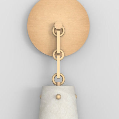 Contemporary Alabaster Wall Sconce