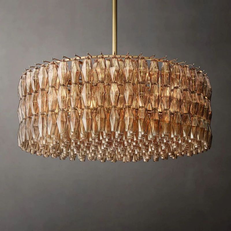 Dezeen Round Chandelier 37"
