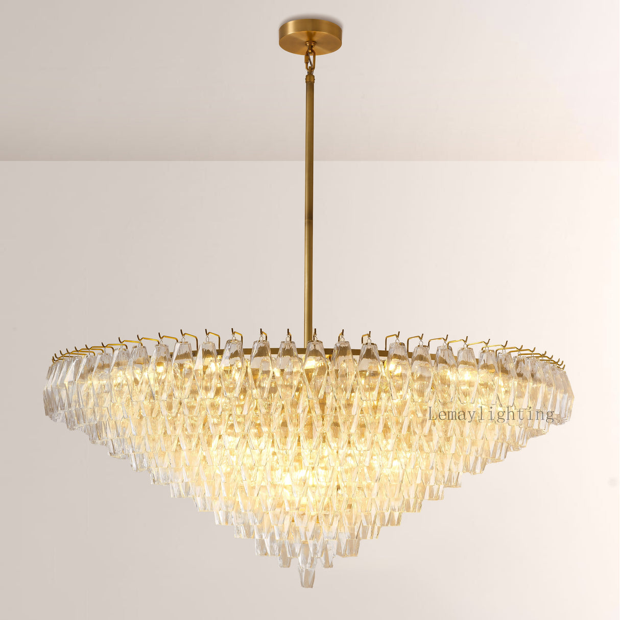 Dezeen Tiered Round Chandelier 61"