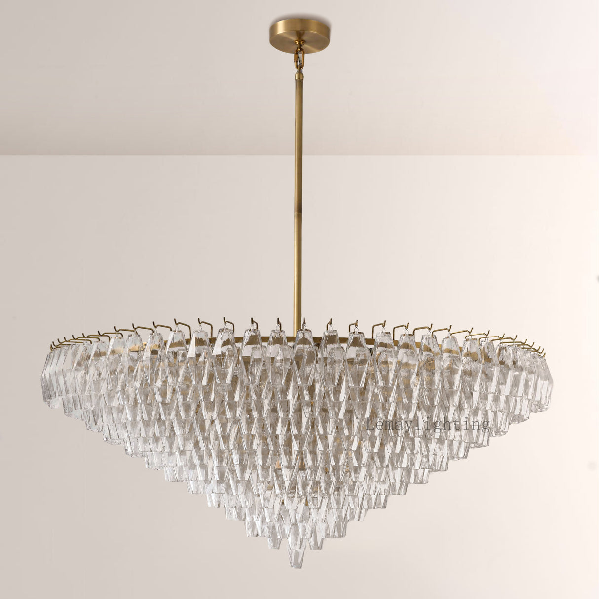 Dezeen Tiered Round Chandelier 61"