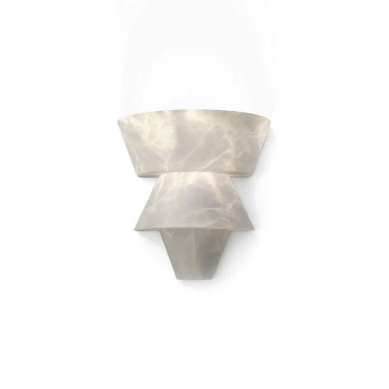 Alabaster Torch Wall Sconce 9"