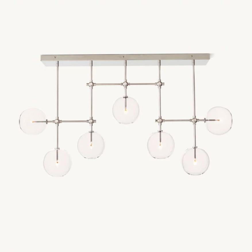 Bubble Globe Mobile Linear Chandelier