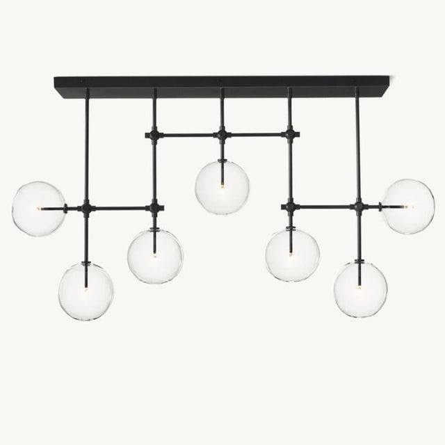Bubble Globe Mobile Linear Chandelier