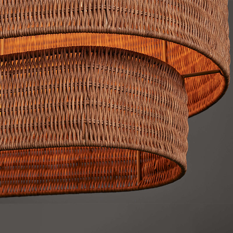 Nogy Rattan Beam Chandelier