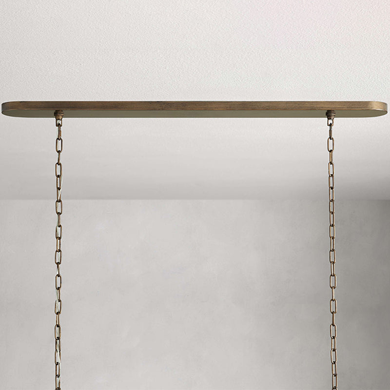 Nogy Rattan Beam Chandelier