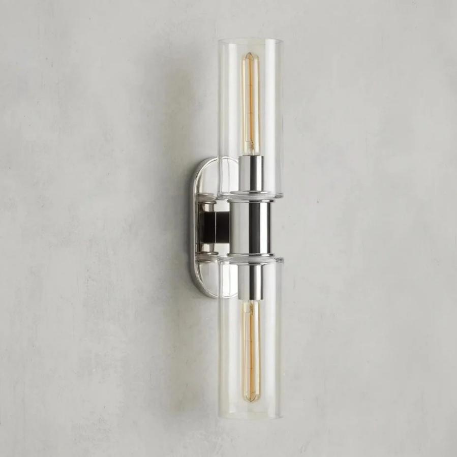 Harlin 2-Light Wall Sconce in Clear