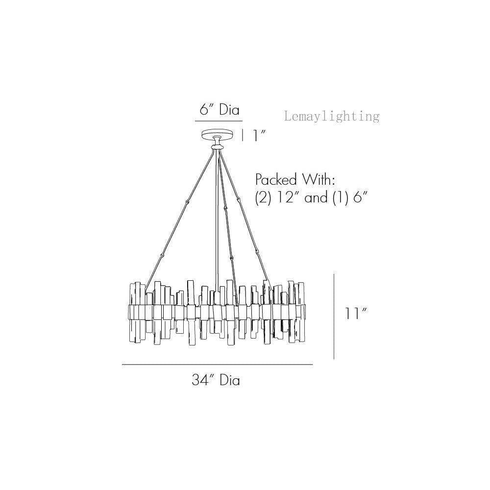 Hasluxe Large Chandelier