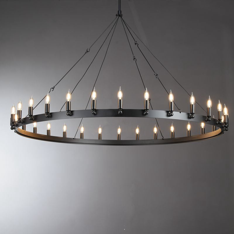 Camia Candelabra Round Chandelier<26"-73">