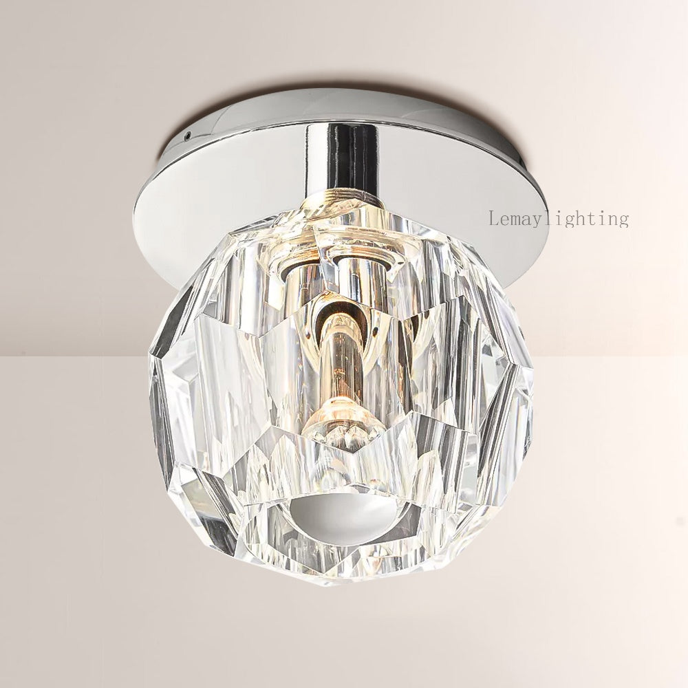 Sibole Glass Petite Flushmount