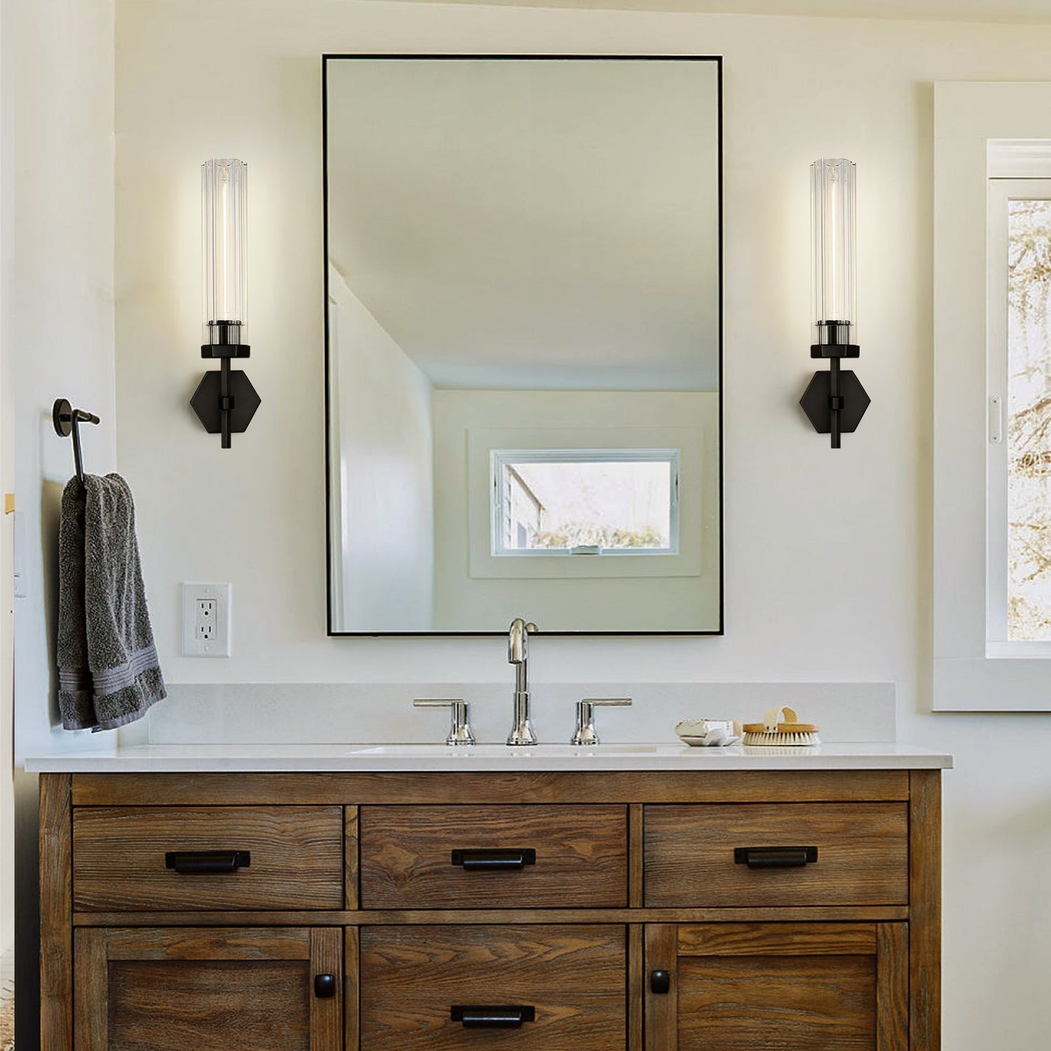 Lambert Polygonal Crystal Sconce