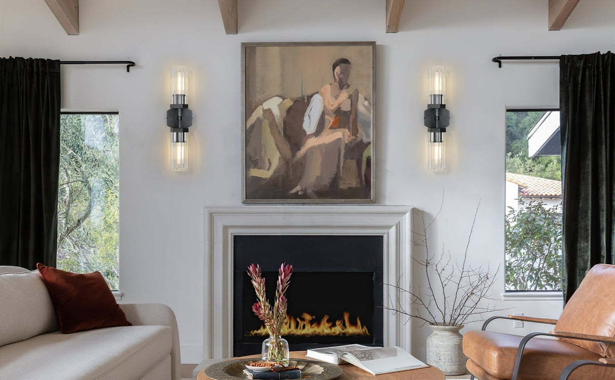 Lambert Polygonal Crystal Linear Wall Sconce