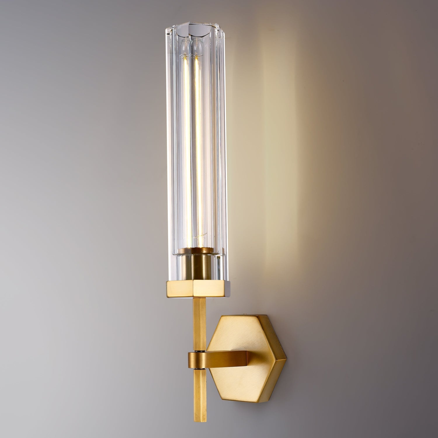 Lambert Polygonal Crystal Sconce