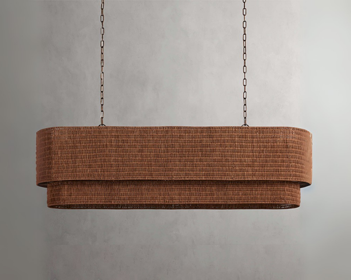 Nogy Rattan Beam Chandelier