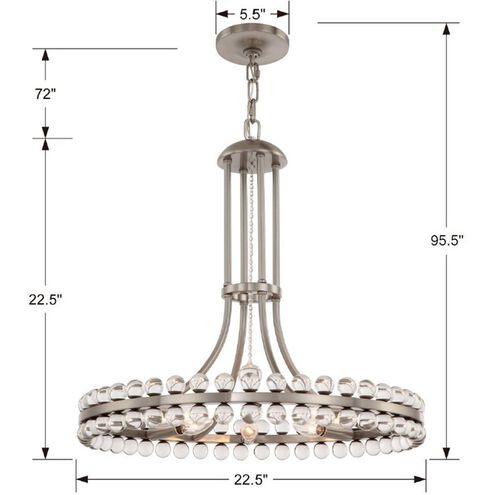 Latin 8 Light Chandelier