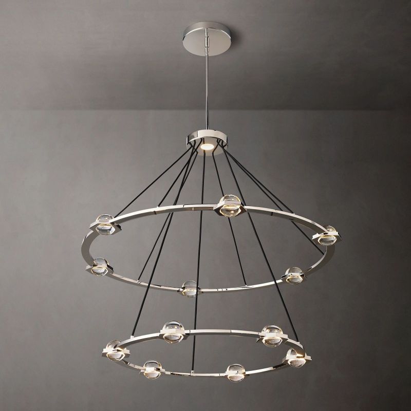 Liam 2-Tier Round Chandelier 48"