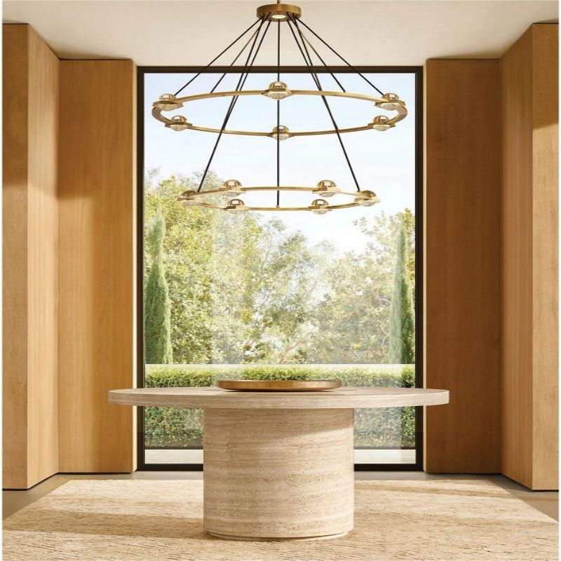 Liam 2-Tier Round Chandelier 60"