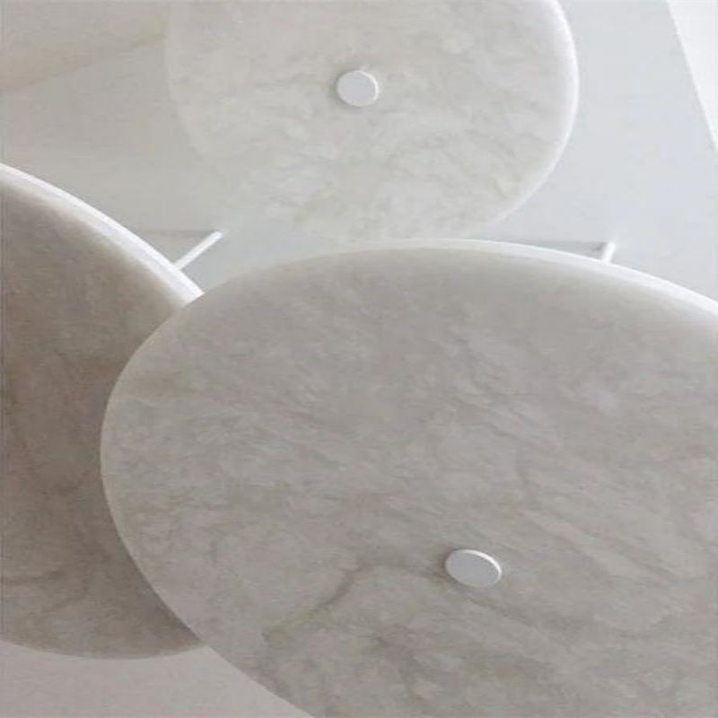 Alabaster Lsland Shape Mini Pendant Light