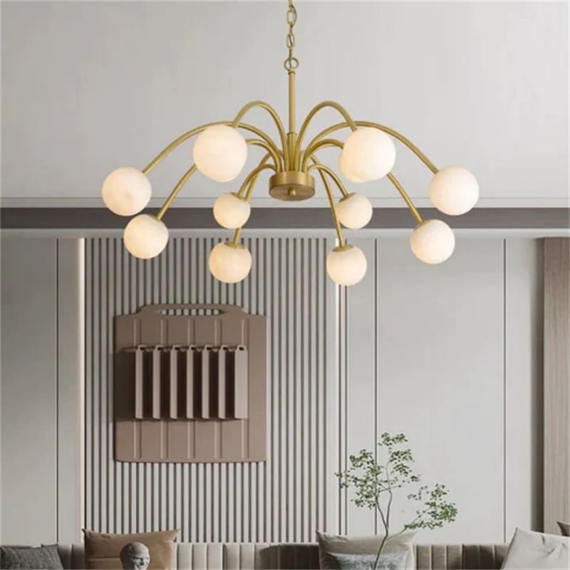 Alabaster Bloom Chandelier