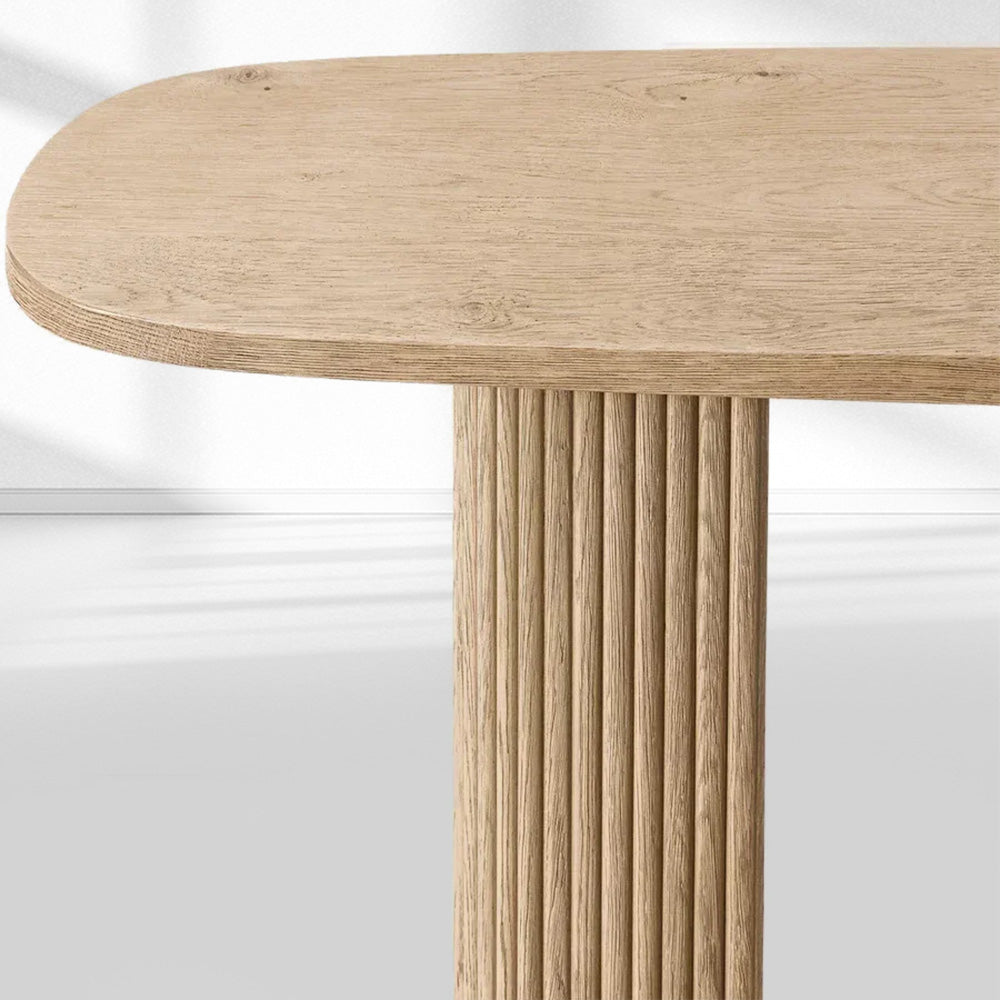 Mulholland Plank Wood Console Table