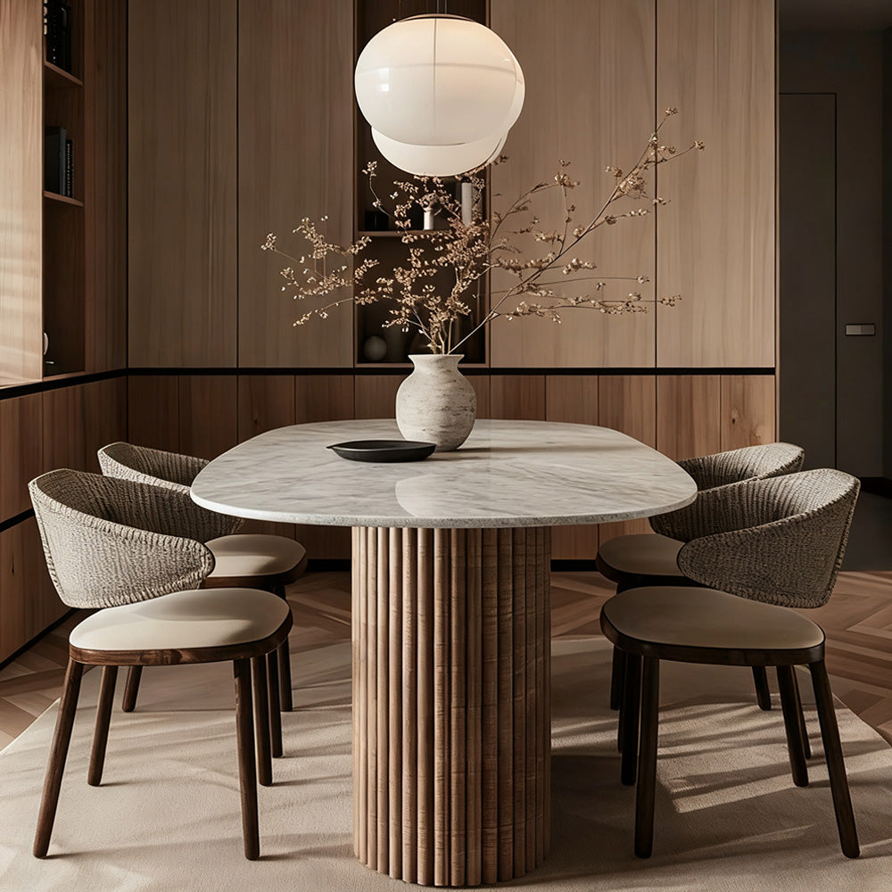 Mulholland Stone Rectangular Dining Table