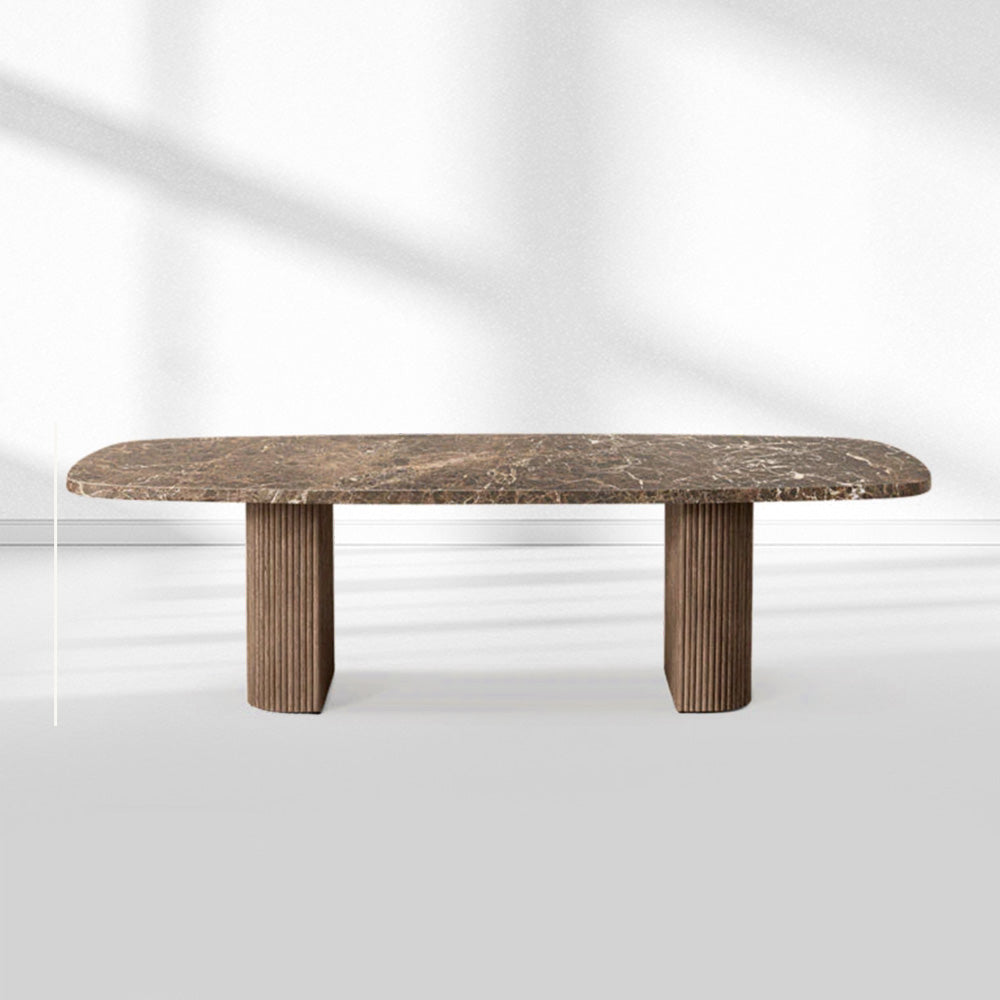 Mulholland Stone Rectangular Dining Table