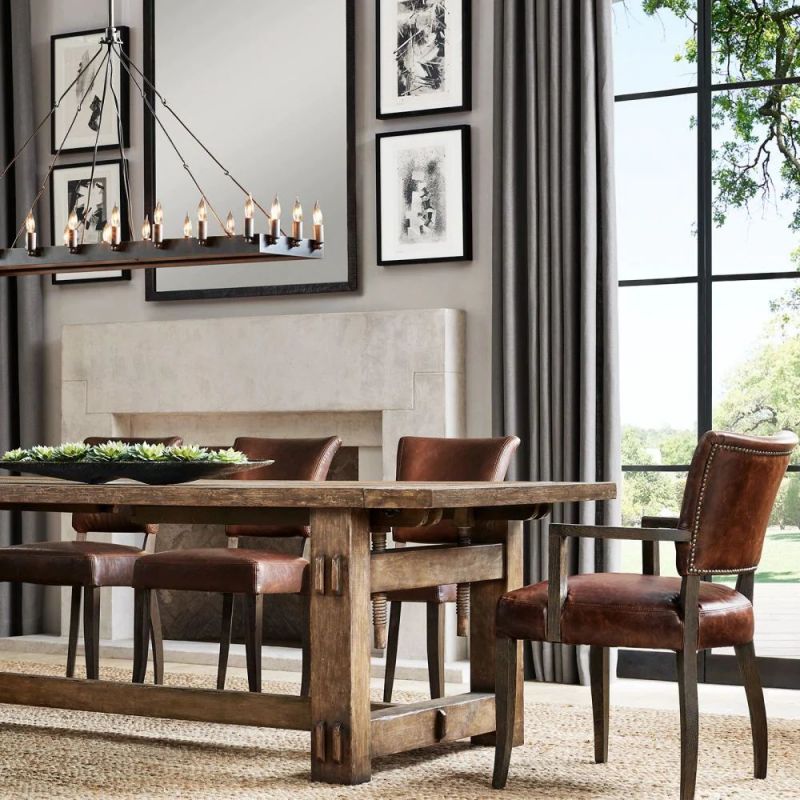 Nadec Vintage Candelabra Rectangle Chandelier