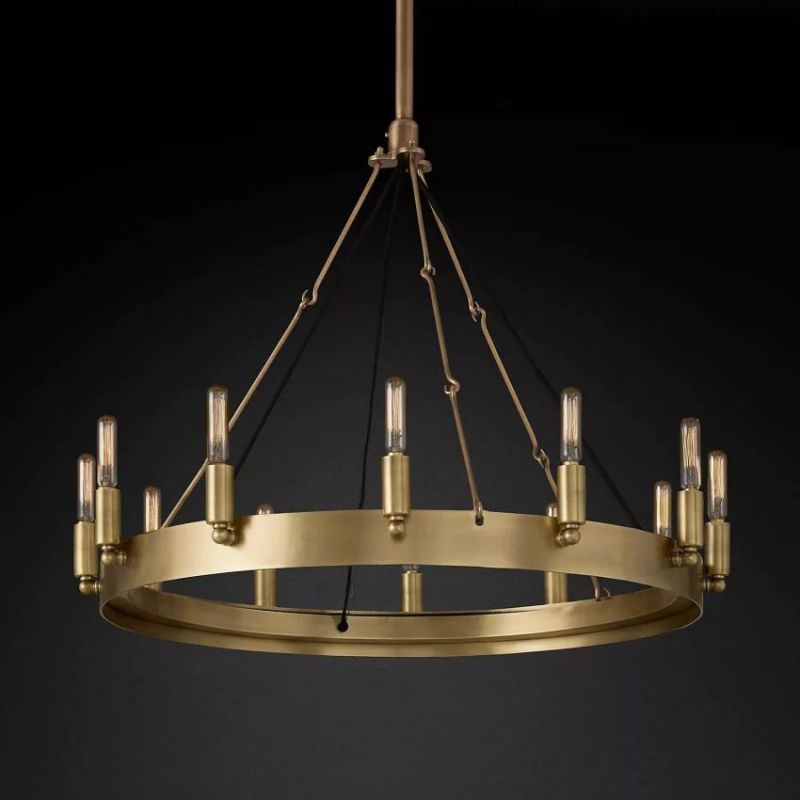 Nadec Vintage Filament Round Chandelier