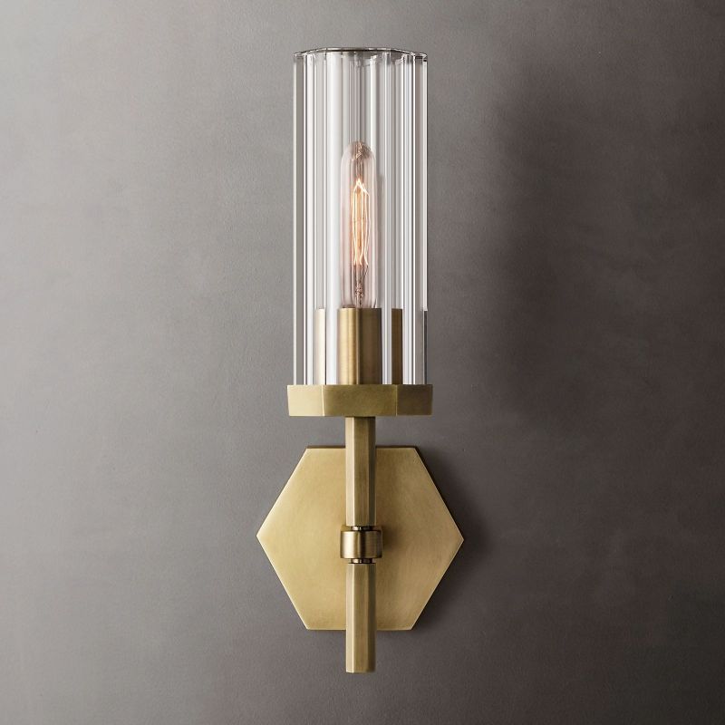 Noah Hexagonal Sconce 14"H