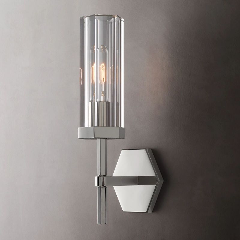 Noah Hexagonal Sconce 14"H