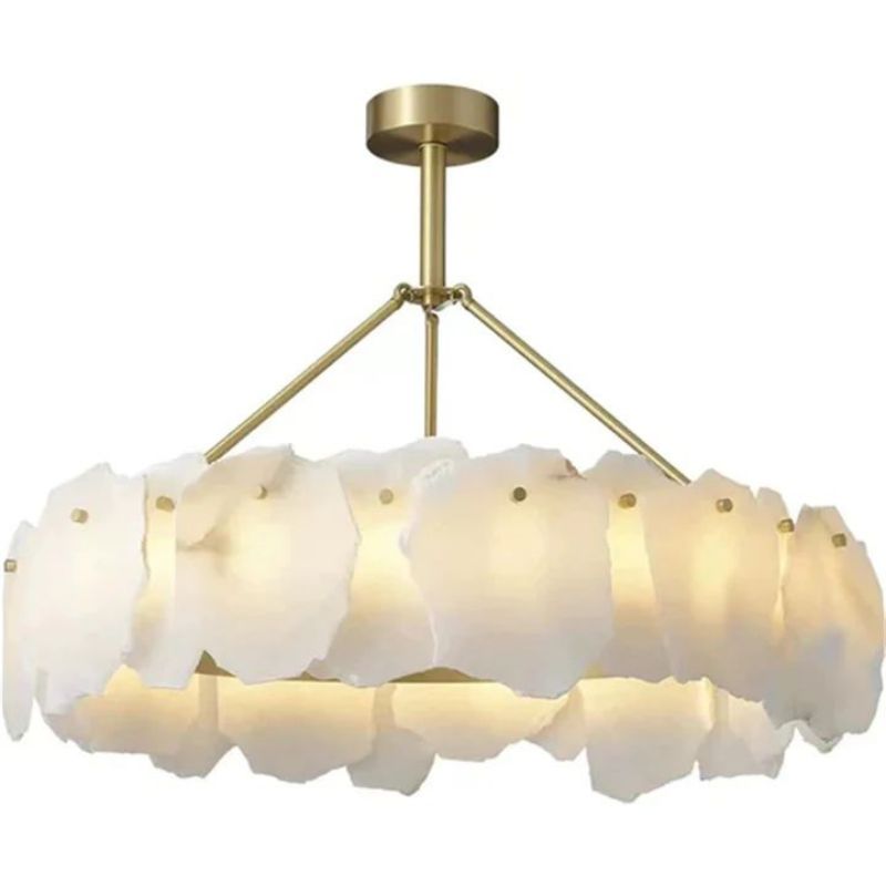 Nauns Alabaster Round Chandelier