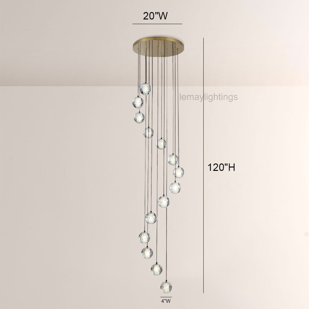 Pearl Ball Ceiling Chandelier 14 20 Light