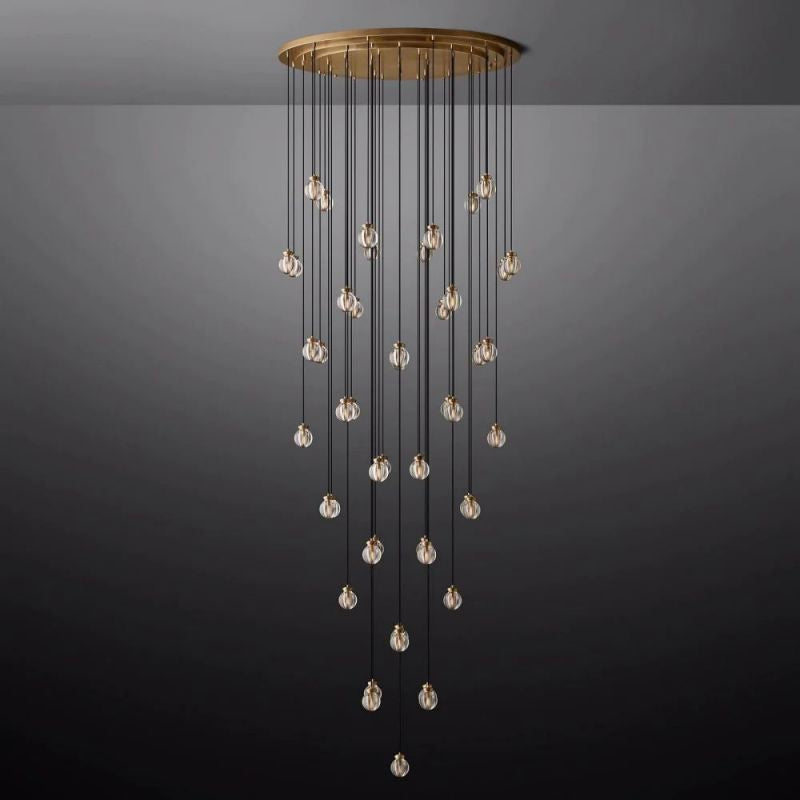 Pearl Round Chandelier 60"