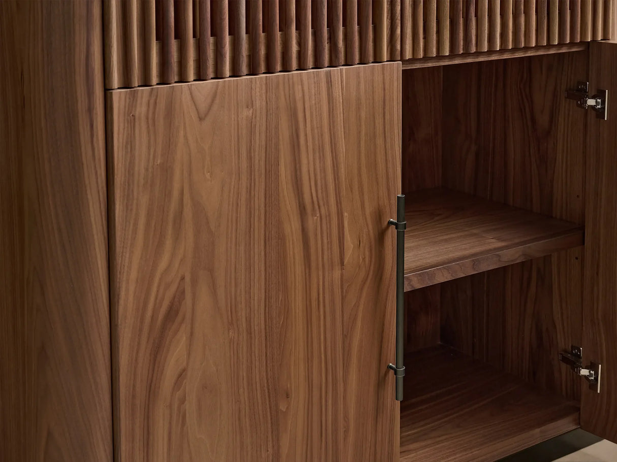 Piermont Modular Reeded Cabinet for Media Storage