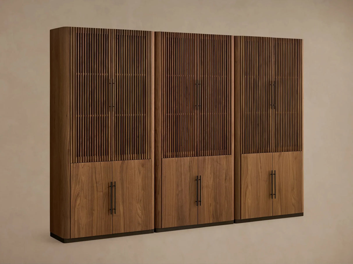 Piermont Modular Reeded Cabinet for Media Storage