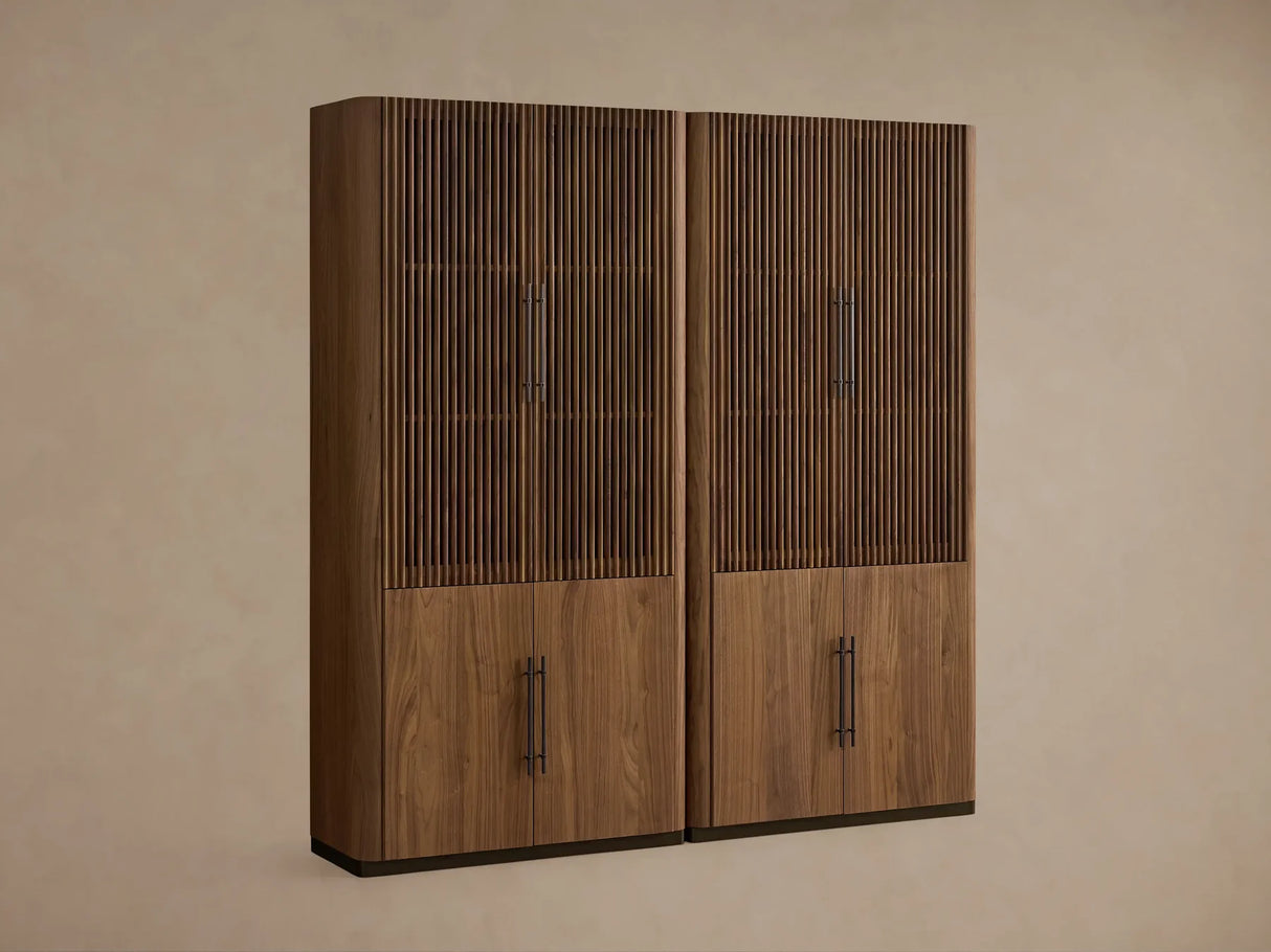 Piermont Modular Reeded Cabinet for Media Storage